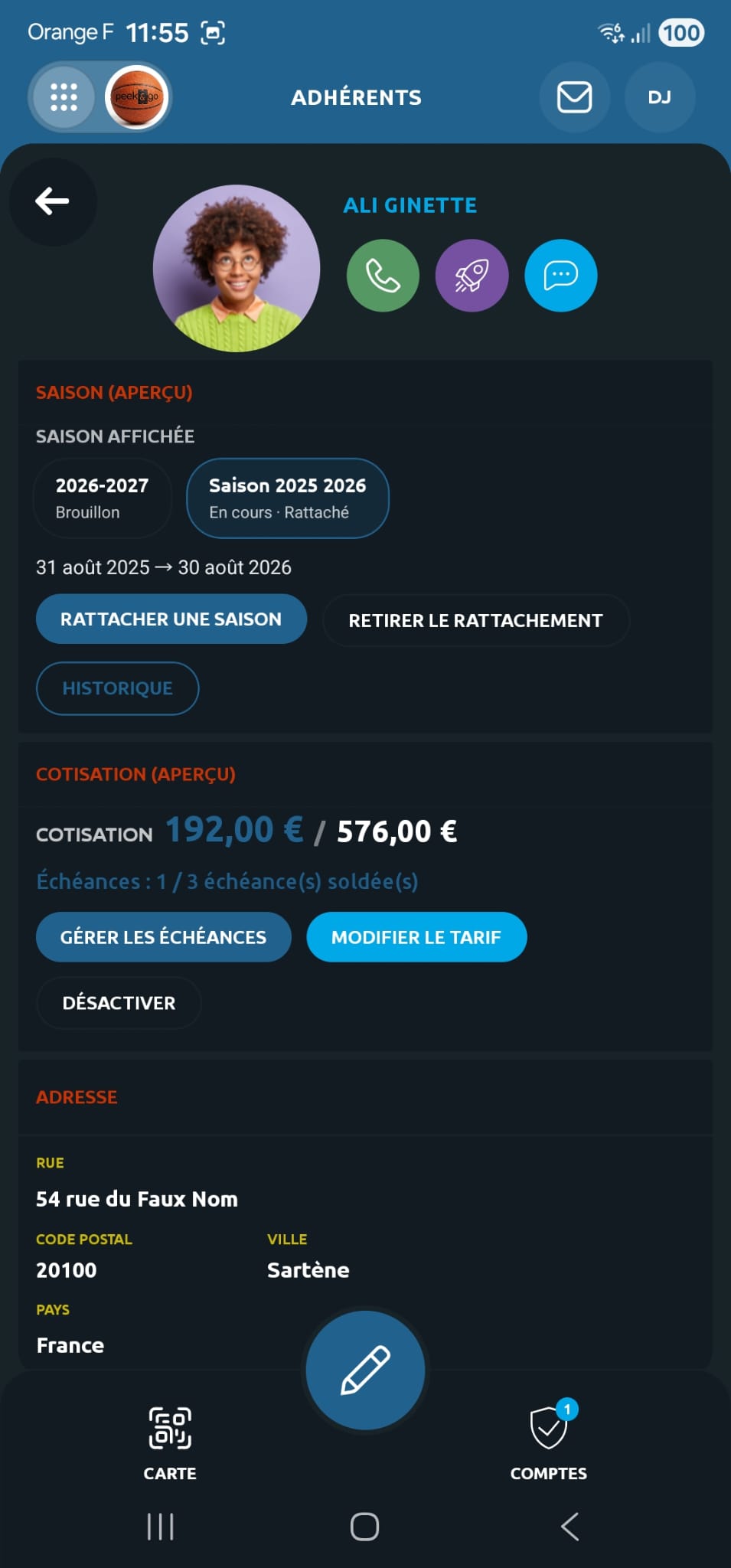 Cotisations